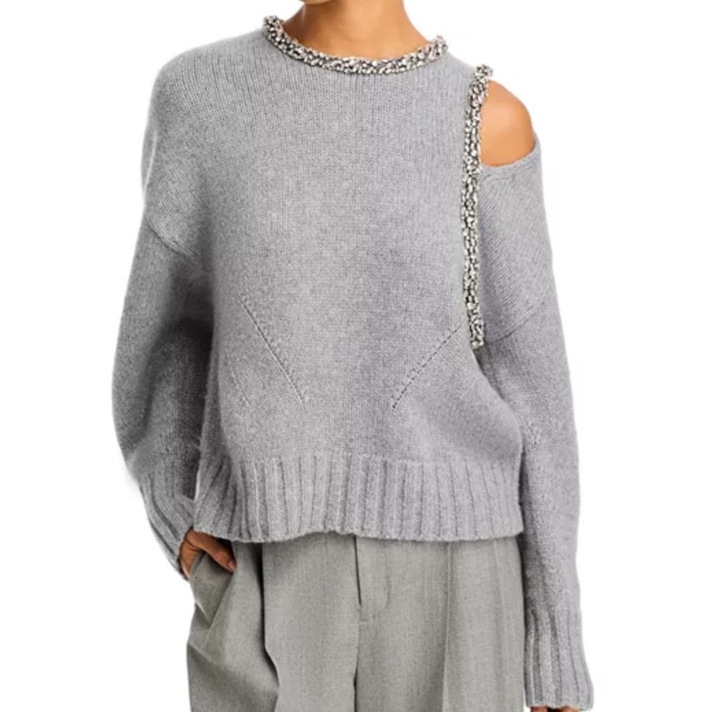 SIMKHAI Monroe Pullover in Grey Melange